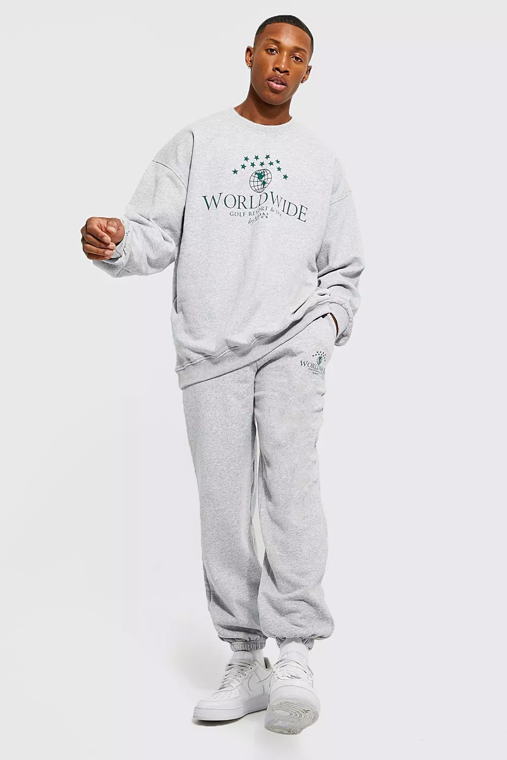 Ensemble de survetement oversize universitaire